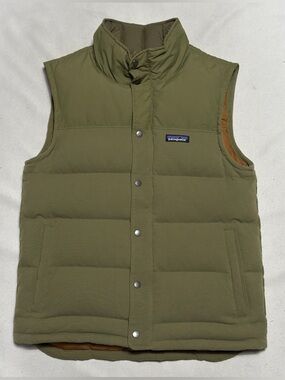 Patagonia Olive Green Quilted Puffer Vest